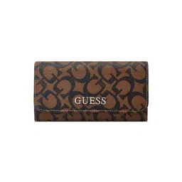 Guess Dark Brown Printed Abbas Slim Wallet-picture-22