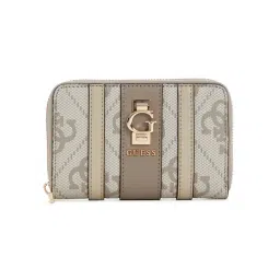 Guess Dark Taupe ERENIA Logo Zip Around Wallet-picture-34