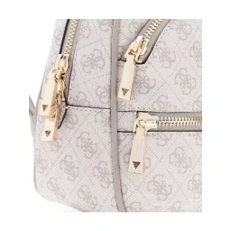 Guess Dark Taupe Manhattan Printed Backpack image 4