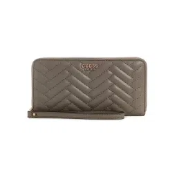 Guess Dark Taupe Quilted Anning Zip Around Wallet-picture-20