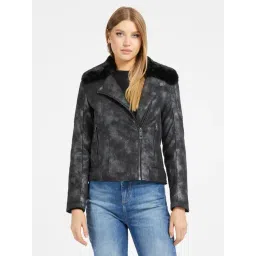 Guess Grey Solid Full Sleeves Jacket-picture-34