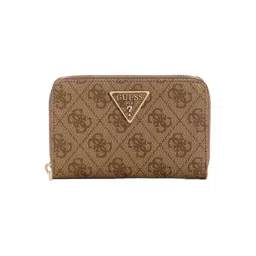 Guess Latte Laurel Logo Zip Around Wallet-picture-13
