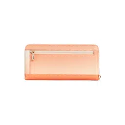 Guess Laurel Orange Textured Zip Around Wallet-picture-19