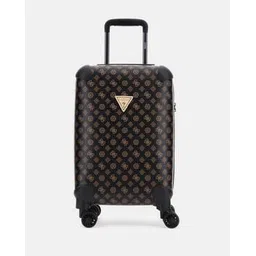 guess Logo Print Small Trolley Bag with TSA Lock-picture-17