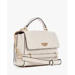 guess Logo Textured Zarela Top Handle Shoulder Bag-picture-48