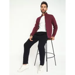 Guess Maroon Regular Fit Solid Jacket image 5