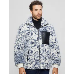 GUESS Men Abstract Printed Sporty Jacket-picture-16
