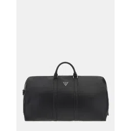 Guess Men Black Solid PU Weekender Bag-picture-13
