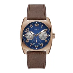 GUESS Men Brass Dial & Leather Straps Analogue Watch GW0792G4-picture-30