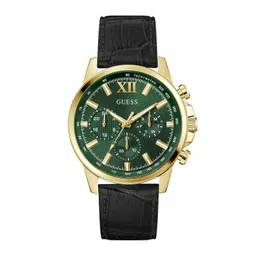 GUESS Men Dial & Leather Textured Straps Analogue Watch GW0901G4-picture-40