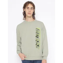 GUESS Men Printed Crew Neck Pullover Sweatshirt-picture-14