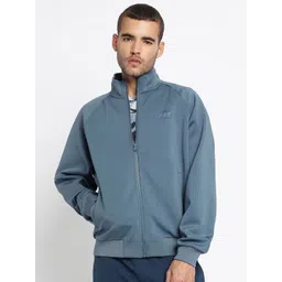 GUESS Men Solid Front Zip Sweatshirt-picture-28