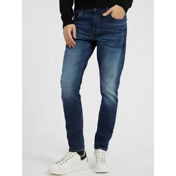 GUESS Men Super Skinny Fit Slash Knee Jeans-picture-27