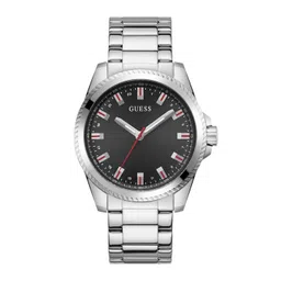 GUESS Men Textured Dial & Stainless Steel Bracelet Style Straps Analogue Watch GW0718G1-picture-39