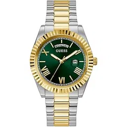 guess Mens 42 mm Connoisseur Green Dial Stainless Steel Analog Watch - GW0265G8 (Not assigned,Not Assigned)-picture-16