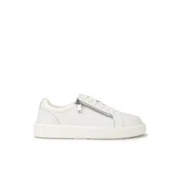 Guess Men's White Textured Casual Sneakers-picture-17