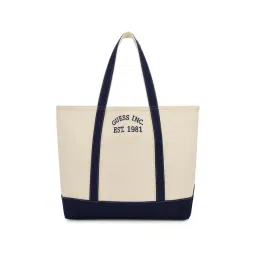 Guess Natural & Navy Summerline Tote-picture-29