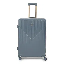 Guess Navy Blue Striped Large Hard Sided Checked Luggage-picture-20