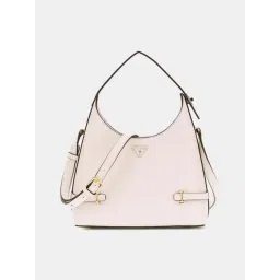 Guess Off White Rosalba Textured Hobo Bag-picture-14