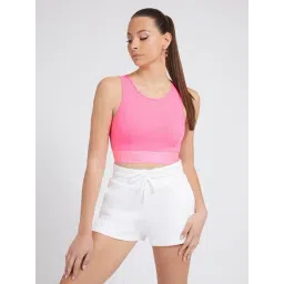 Guess Pink Solid Sleeveless Bra-picture-33