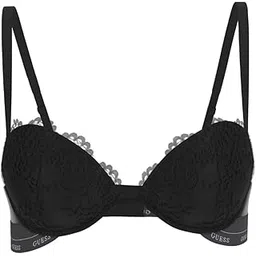 guess Polyamide Self Design Black Push Up Bra-picture-43