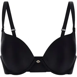 guess Polyamide Solid Black Push Up Bra-picture-29