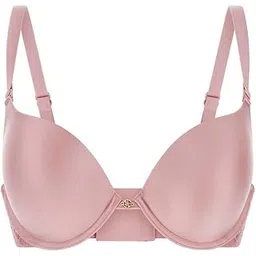 guess Polyamide Solid Pink Push Up Bra-picture-12