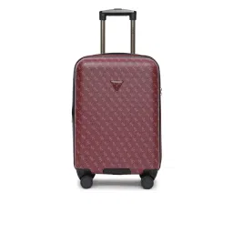 Guess Red Printed Jesco Trolley Bag-picture-19