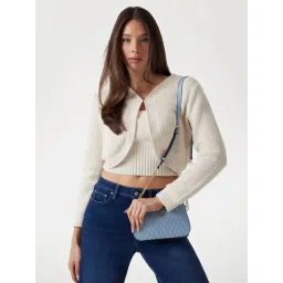 Guess Stormy Blue Betula Quilted Mini Cross Body Bag-image-41