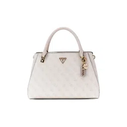 Guess White Noelle Logo Satchel-picture-32