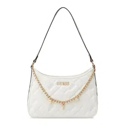Guess White Quilted Shoulder Bag-picture-38