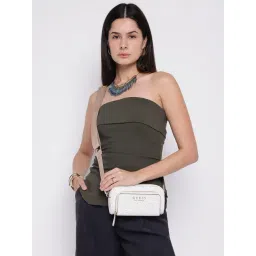 Guess White Saffron Logo Cross Body Bag-picture-26