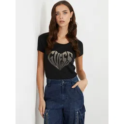GUESS Women Brand Logo Printed T-shirt-picture-22