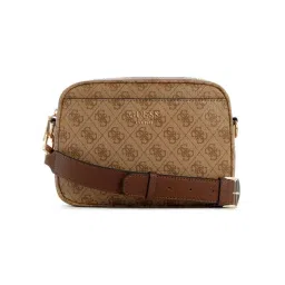 Guess Women Brown Printed Crossbody Bag-picture-32