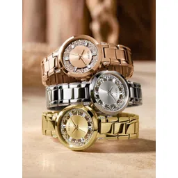 GUESS Women Embellished Dial & Bracelet Style Straps Analogue Watch- GW0470L2-picture-20