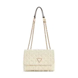 Guess Women Ivory Self-Design Crossbody Bag-image-36