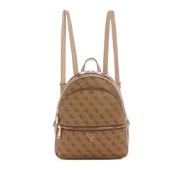 GUESS Women Latte Logo Geometric Manhattan Large Backpack-picture-32