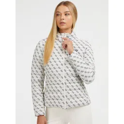 GUESS Women Mock Collar Conversational Printed Jacket image 1