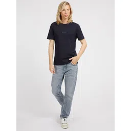 GUESS Women Printed Round Neck Cotton T-shirt-picture-23