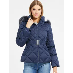 GUESS Women Solid Biker Jacket-picture-11