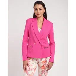 guess Women Solid Single Breasted Casual Blazer-picture-47