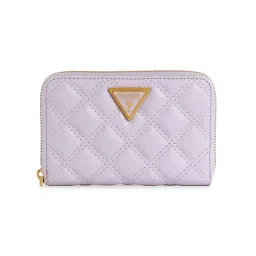 Guess Women's Lavender PU Quilted Wallet-picture-36