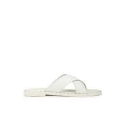 Guess Women's White Cross Strap Sandals-image-25