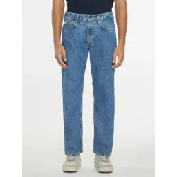 GUESS JEANS G16 Blue Mid Rise Regular Fit Basic Denim Jeans-picture-23