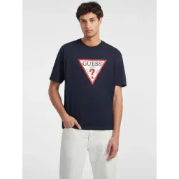 Guess Jeans Iconic Daring Ocean Cotton Oversized Printed T-Shirt-picture-38