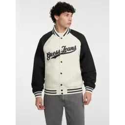 Guess Jeans Off-White & Black Relaxed Fit Jacket-picture-11