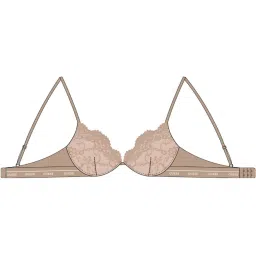guess Polyamide Self Design Tan Push Up Bra image 2