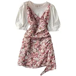 gufrina Elegant Women's Two-Piece Dress Set with Crop Top and High-Waist Skirt for Casual-picture-17