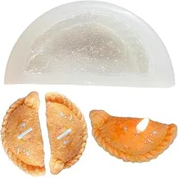 Gujiya Shape Silicone Mold for Candle Making Mithai Candle Mould Soap Resin Art and Craft Sweet Making Molds Chocolate Cake DIY-picture-32