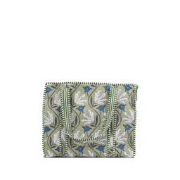 Gulaab Jaipur Floral Printed Cotton Quilted Tote Bag-picture-28